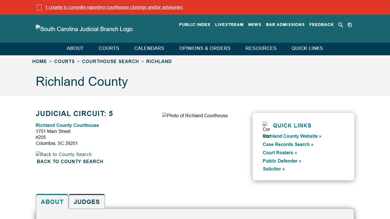 Richland - South Carolina Judicial Branch